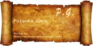 Polevka Gara névjegykártya